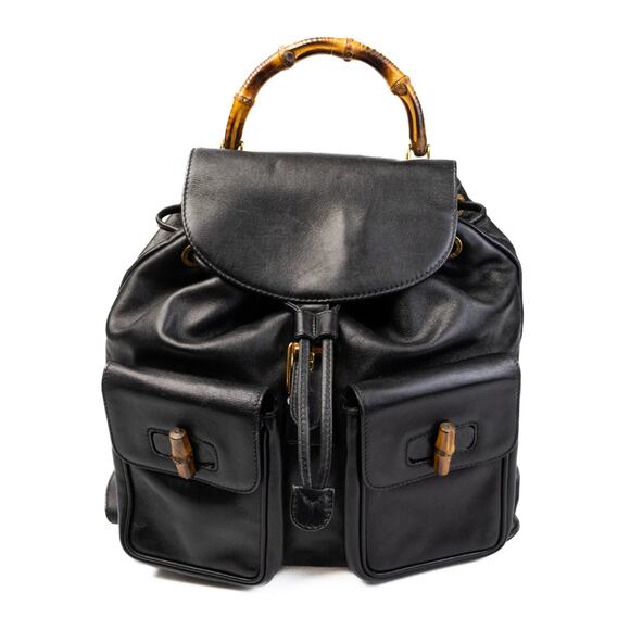Pre-Loved Gucci Leather Bamboo Backpack - Picture 1 of 1